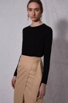 Topshop *utility Wrap Skirt By Boutique