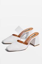 Topshop Goldie Clear Strap Mules