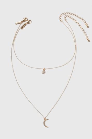 Topshop Moon And Star Choker Necklace Multipack