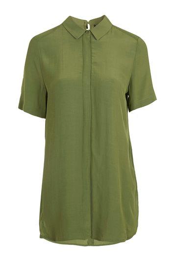 Topshop Drape Back Oversized Shirt
