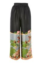 Topshop Chinese Artwork Satin Trousers