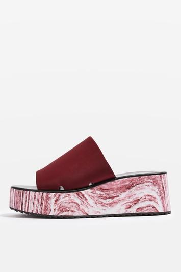 Topshop Dimple Marbled Wedges