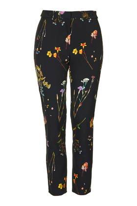 Topshop Floral Cigerette Trousers