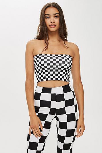 Topshop Checkerboard Bandeau