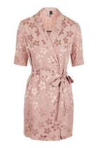 Topshop Jacquard Pyjama Style Wrap Dress