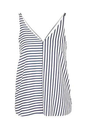 Topshop Stripe Double Strap V-front Cami