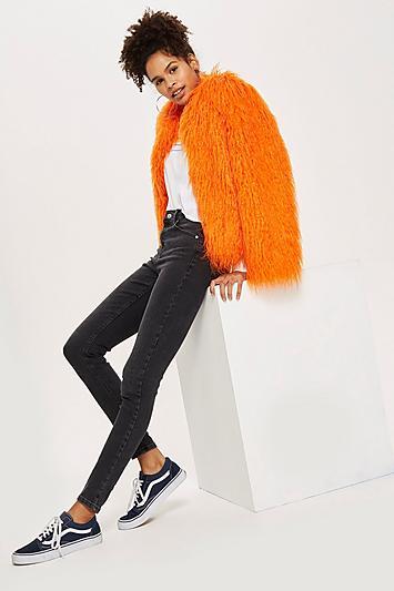 Topshop Washed Black Jamie Jeans
