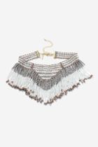 Topshop Seed Bead V-choker Necklace