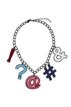 Topshop Bright Punctuation Collar Necklace