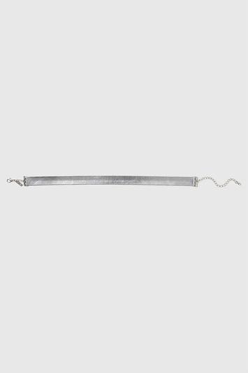 Topshop Metallic Sliver Choker