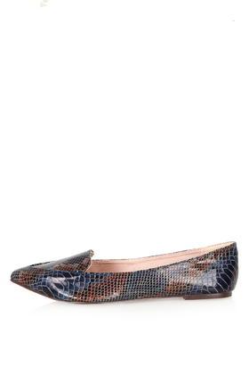 Topshop Van Stitch Point Flat Shoes