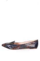 Topshop Van Stitch Point Flat Shoes