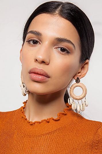 Topshop Conchi Shell Drop Earrings