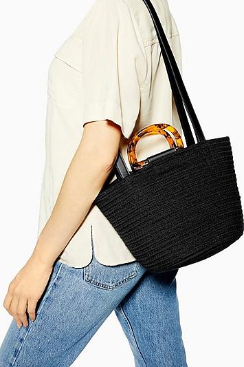 Topshop Spice Woven Tote Bag