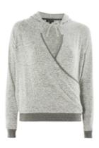 Topshop Wrap Supersoft Sweater