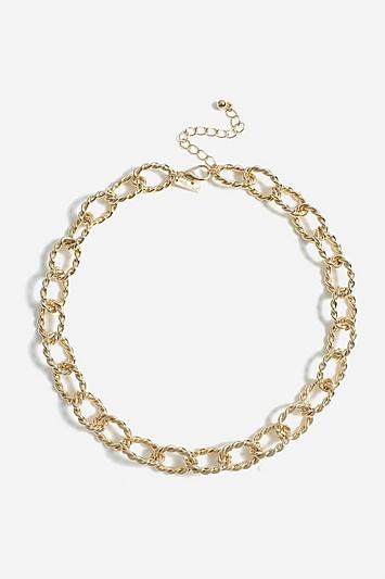 Topshop *rope Link Collar Necklace