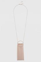 Topshop Clean Circle And Chain Pendant