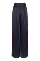 Topshop Tall Belted Satin Wide Leg Trousers