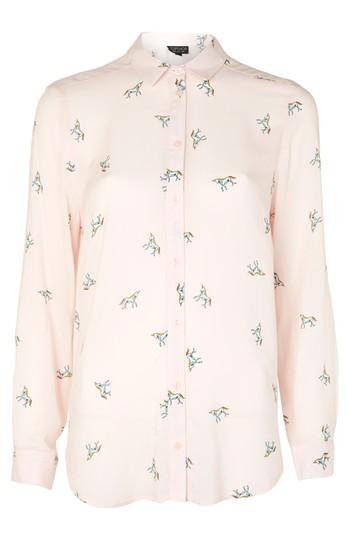 Topshop Unicorn Print Shirt