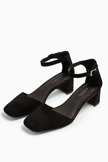 Topshop Jay Square Toe Block Shoes