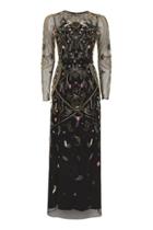 Topshop Embroidered Bead Maxi Dress