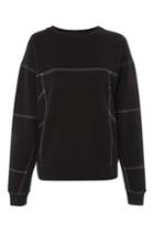 Topshop Stitch Detail Sweatshirt