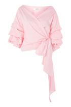 Topshop Vivian Ruched Blouse By Storets