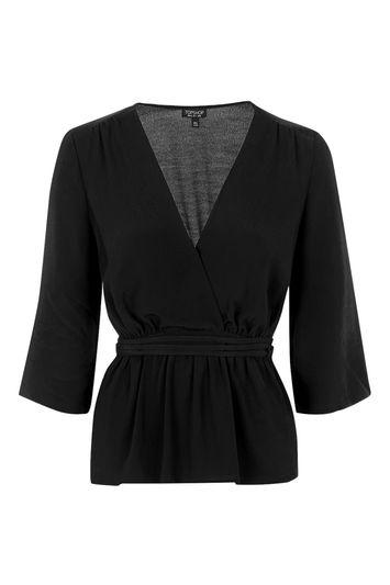 Topshop Ballet Wrap Blouse