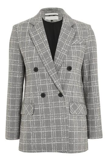 Topshop Textured Check Jacket