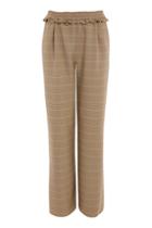 Topshop Houndstooth Check Wide Leg Trousers