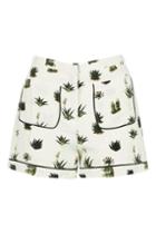 Topshop Cactus Print Pyjama Style Shorts