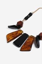 Topshop *resin Wood Necklace