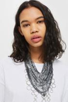 Topshop Ring Chainmail Necklace