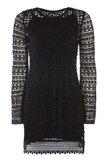 Topshop Lace Knitted Dress