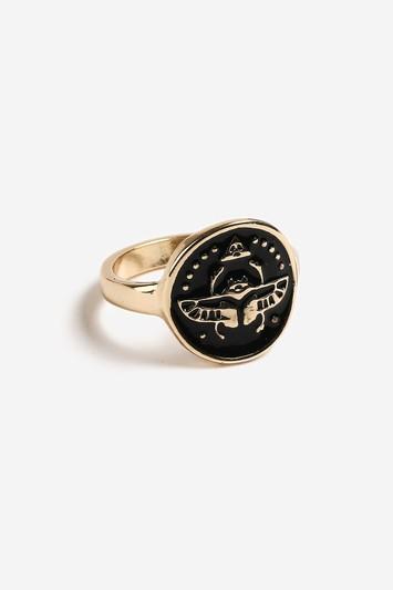 Topshop Enamel Disc Ring