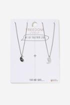 Topshop Ying And Yang Multipack Necklace