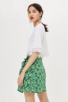Topshop Petite Meadow Ruffle Mini Skirt