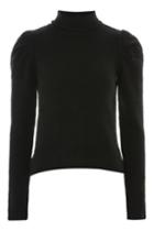 Topshop Bold Sleeve Roll Neck Sweater