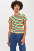 Topshop Petite Heart Rainbow T-shirt