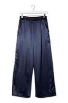 Topshop Satin Pyjama Style Wide Leg Trousers By Boutique