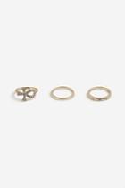 Topshop *3 Pack Pave Rings