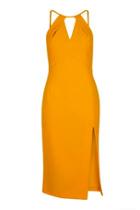 Topshop Marigold Split Midi Dress