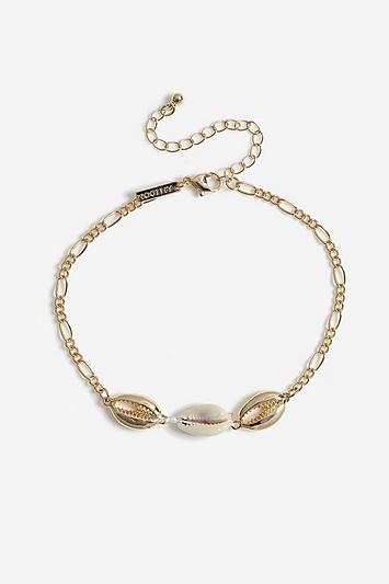 Topshop *shell Chain Anklet