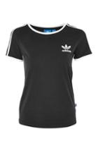 Topshop Skinny Stripe T-shirt By Adidas Originals