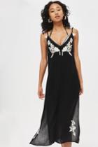 Topshop Western Embroidered Dress