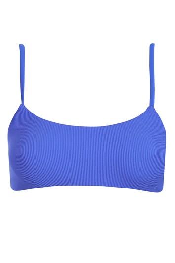 Topshop Slinky Ribbed Crop Bikini Top