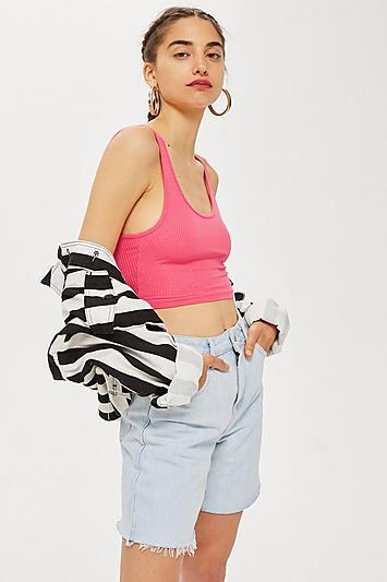 Topshop Petite Strappy Scoop Back Vest