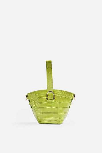 Topshop Cuba Crocodile Cross Body Bag