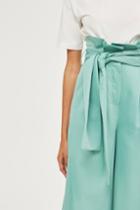 Topshop Belted Wide Leg Trousers By Boutique