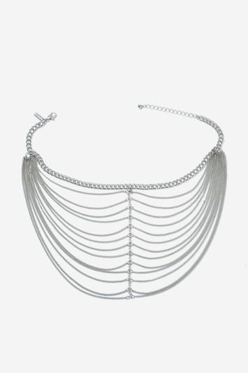 Topshop Layered Chain Choker Necklace